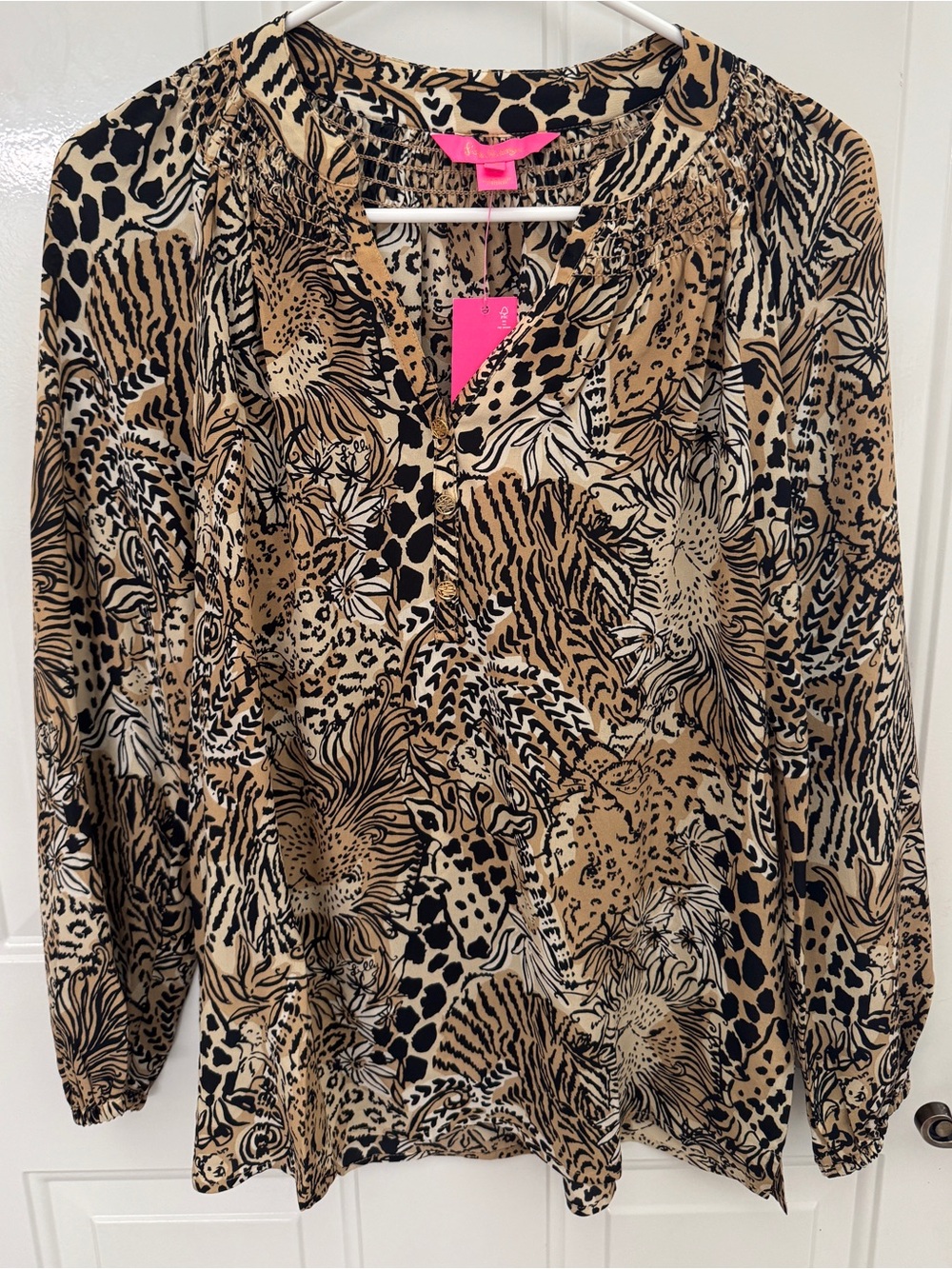Lilly Pulitzer Walk On The Wild Side Elsa Top